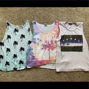 BUNDLE Pink tank tops